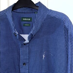 Orvis Trout Bum Fly Fishing Fisherman Logo Active Fit Oversize style LS shirt XL